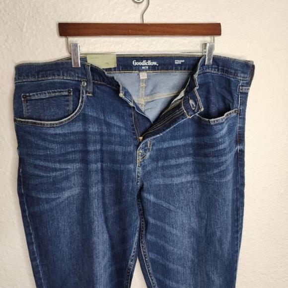 Goodfellow & Co Straight Fit Jeans Medium Blue Men's Size 40x32 New With Tags - Picture 5 of 10